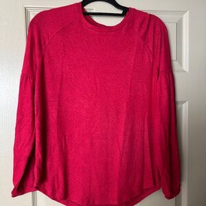 Old Navy Luxe Cranberry Long Sleeved Top